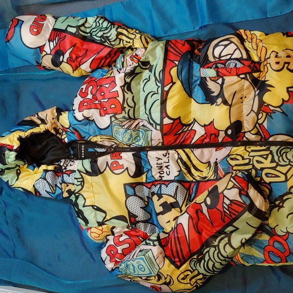 Reason Berlin Comic Puffer Jacket - Picture 2 of 11